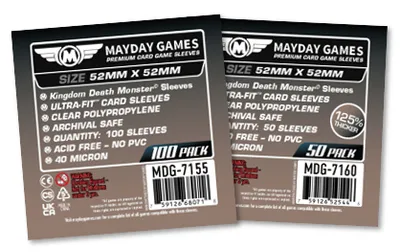 Mayday "Kingdom Death Monster" Compatible Card Sleeves (52x52mm)